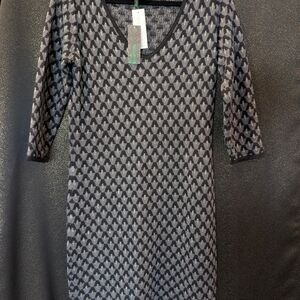 NWT, Stile Benetton Geometric Midi Dress, Size L